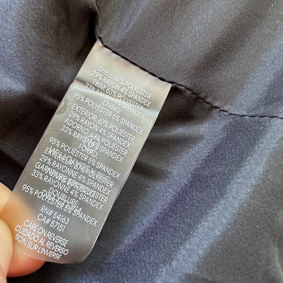 Calvin Klein Gray Contrast Zip Front Jacket Size 4P - Picture 8 of 10